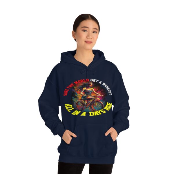 Save The World Get A Workout Hoodie - Image 4