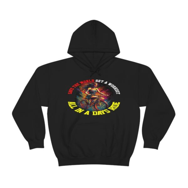 Save The World Get A Workout Hoodie - Image 2