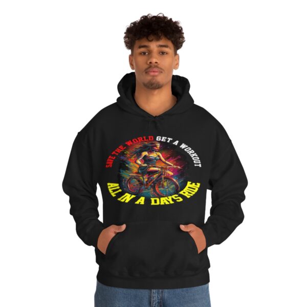 Save The World Get A Workout Hoodie - Image 3