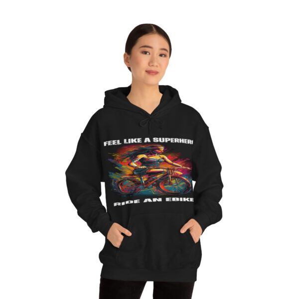 Feel Like A Superhero Ride An eBike Hoodie - Image 2