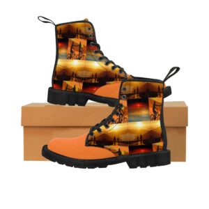 Bikers in Sunset Canvas Boots (Crusta)