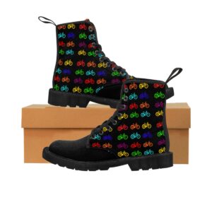 Rainbow eBike Symmetrical Design Canvas Boots
