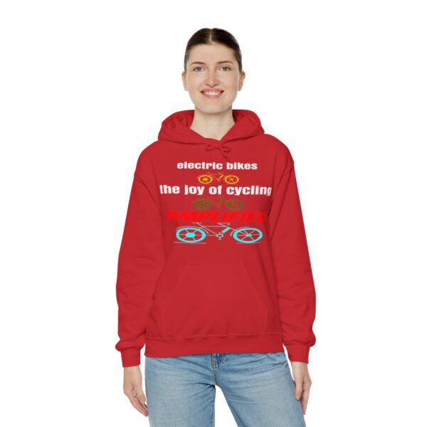 Electric Bikes, The Joy Of Cycling AMPLIFIED  Hoodie - Image 14